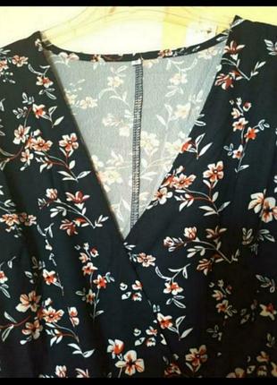 Сукні осінь квітковий принт3 фото