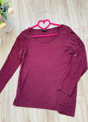 Базова бордова кофточка massimo dutti