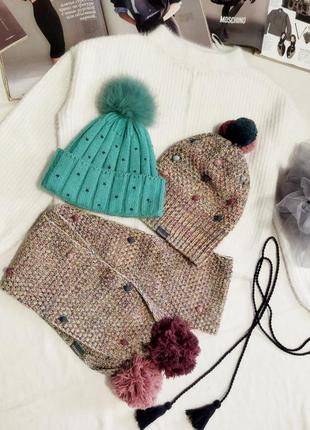 !! лот 2шапки+шарф