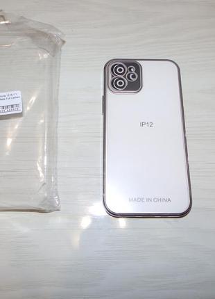 Чехол shining matte (anti-fall) для apple iphone 12 6.1 silver3 фото