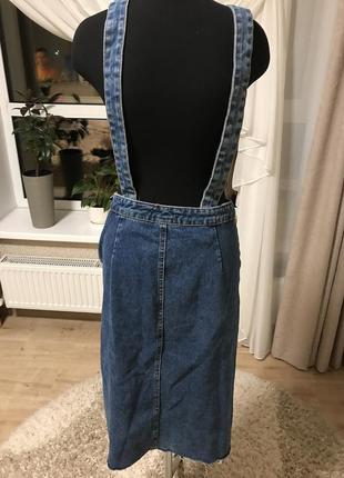 Джинсовый сарафан bershka 3
