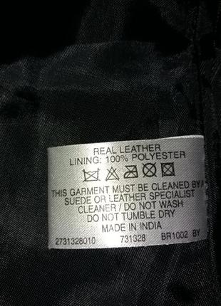 Черный кожаный пиджак, куртка р.105 фото