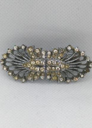 Вінтажна подвійна брошка дует арт деко з великобританії