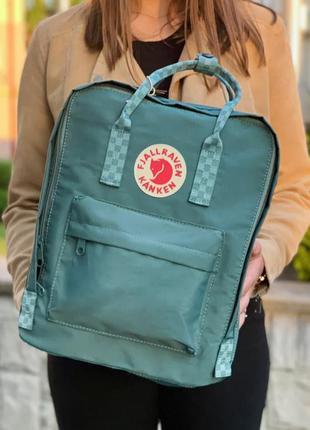 Рюкзак fjallraven kanken  classic green square зеленый купить фьялравен канкен1 фото