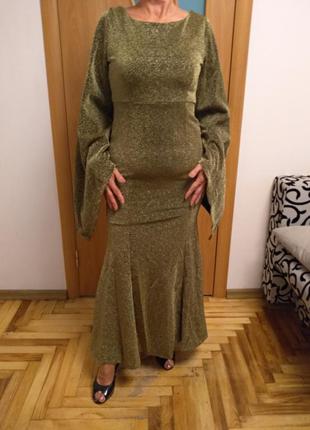 Стильное модное платье в пол. оrder plus.  размер 8-10