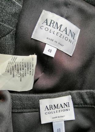 Костюм шерстяной armani collezioni,италия,оригинал р. 48,l,xl,50,5210 фото