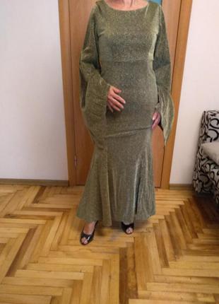 Стильное модное платье в пол. оrder plus.  размер 8-109 фото