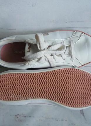 Кроссовки белые кеды  lacoste 4