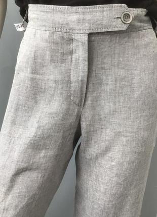 Льняные брюки прямого кроя, rene lezard, новые без бумажных бирок, германия2 фото