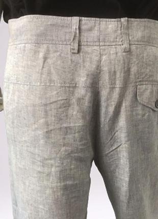 Льняные брюки прямого кроя, rene lezard, новые без бумажных бирок, германия8 фото