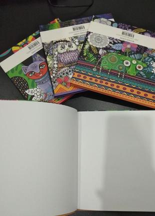 Комплект 4шт блокнот 200х200мм. 80л sketchbook чистые листы. альбом скетчбук интегральная обложка3 фото