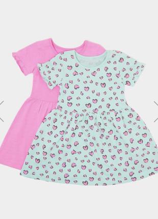 Набор платьев dunnes 12-18, 18-23 мес