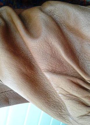 Удлиненная кожаная  куртка, плащ оверсайз, р. 46-487 фото