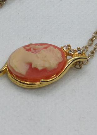 Винтажная подвеска камея из великобритании.7 фото