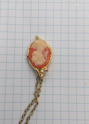 Винтажная подвеска камея из великобритании.6 фото