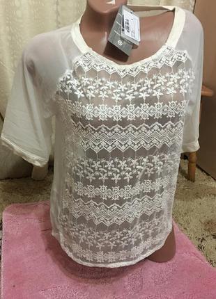 Шикарна білосніжна блузка jimmy key