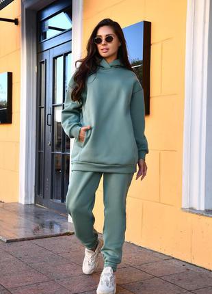 Костюм спортивний прогулянковий теплий на флісі