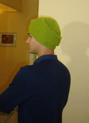 Чоловіча шапка біні стильна - демисезон/зима3 фото