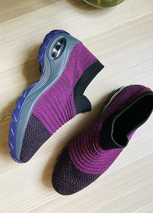 Мокасини англійські легкі кросівки на платформі шкарпетки панчохи 381 фото