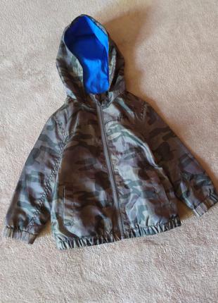 Якісна камуфляжна куртка дитяча вітровка на підкладці