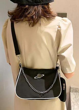 Жіноча нейлонова сумка з гаманцем3 фото