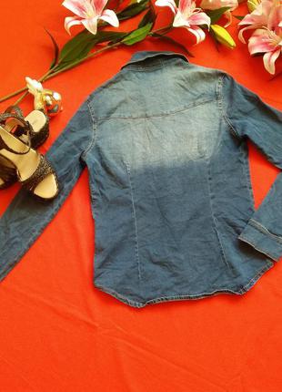 Стильный джинсовый комплект рубашка + джинсы размер 408 фото