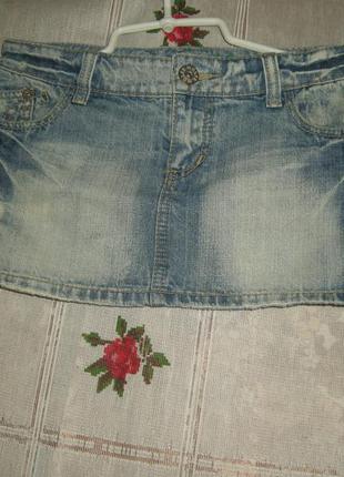 Супер спідниця джинсова"tom wolfe",100%коттон,р. 8