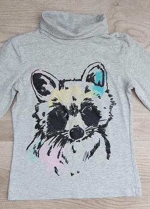 Сірий гольф з енотом 7-9 років