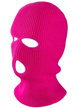 Балаклава маска (бандитка ) , унисекс розовая4 фото