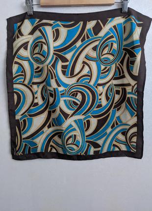 Шелковый платок с узором, 100% шелк1 фото