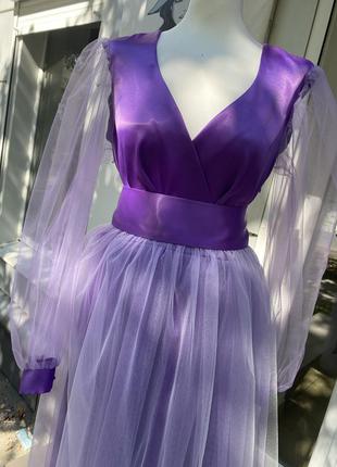 Платье с сеткой