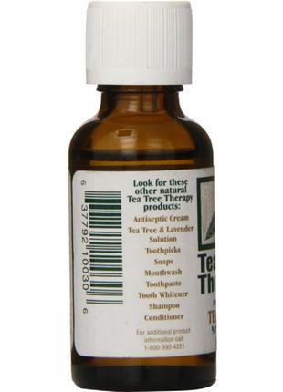 Масло чайного дерева 100 % органическое (30 мл) tea tree therapy (сша)