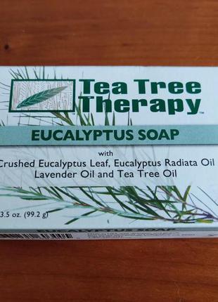 Відлущуючий кускове мило на рослинній основі «евкаліптова» tea tree therapy (сша)4 фото