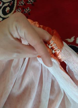 😍🍁пишна 🧡нарядна спідниця фатінова фатин спідничка юпка обємна святкова ярка яскрава4 фото