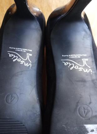Туфли-лодочки insolia® на платформе  m&s collection черные замшевые7 фото