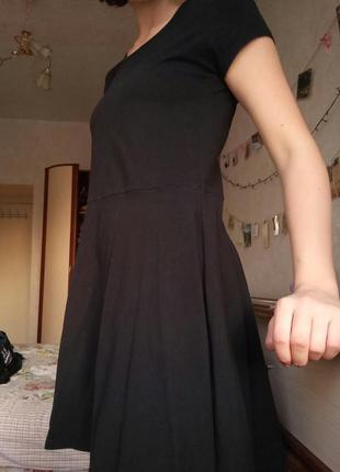 Платье черное без узоров2 фото