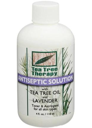 Антисептический раствор с маслами чайного дерева и лаванды tea tree therapy (сша)