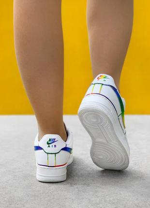 Nike air force white rainbow  кроссовки найк аир форс наложенный платёж купить2 фото