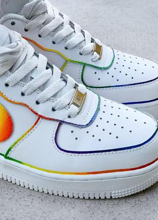 Nike air force white rainbow  кроссовки найк аир форс наложенный платёж купить8 фото