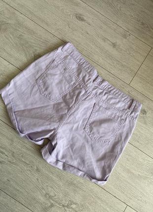 Женские шорты летние джинсовые лавандового цвета размер м5 фото