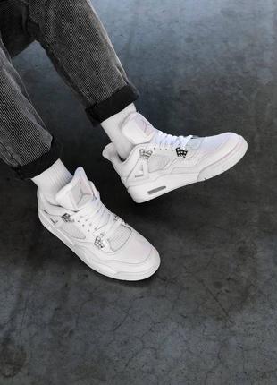 Кросівки air jordan 4 retro white