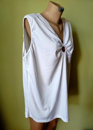 Блуза блузка майка білосніжна
