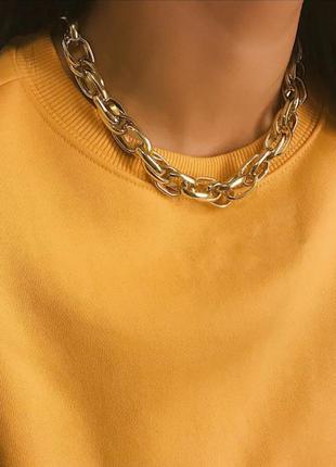 Ланцюг чокер ланцюжок масивна багатошарова