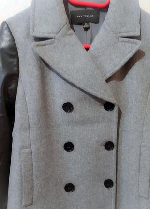 Короткое шерстяное пальто куртка3 фото