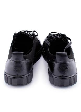 Мужские черные туфли на шнуровке кроссовки4 фото