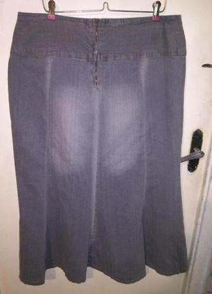 Стрейч,джинсова юбка blunche porte, большой размер, франция + акция!4 фото