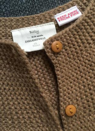 Вязаная кофта zara knitwear 92 см, 18-24 мес2 фото