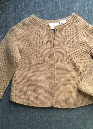 Вязаная кофта zara knitwear 92 см, 18-24 мес1 фото