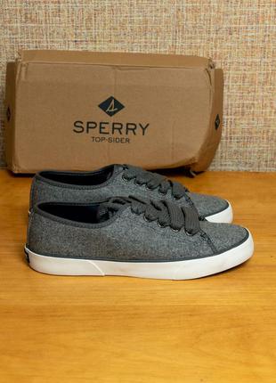 Оригинал! женские кеды sperry pier view wool  us6.5/eur37/23.5cм стелька2 фото