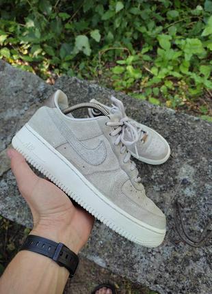 Замшевые кроссовки nike air force 1 low